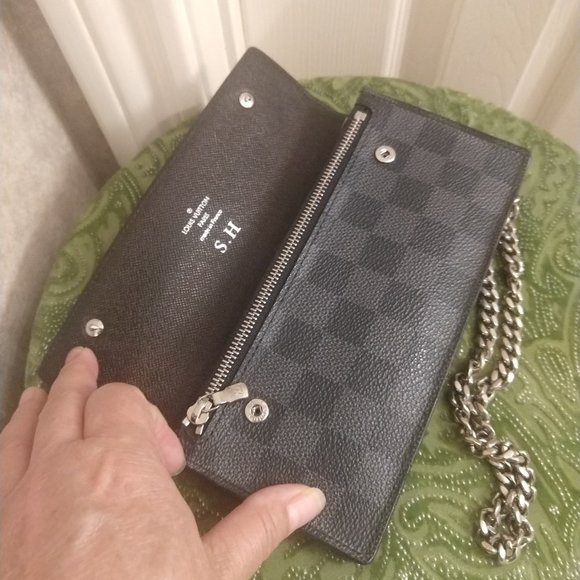 Louis Vuitton Graphite Accordion Wallet with Chain - Picture 8 of 15